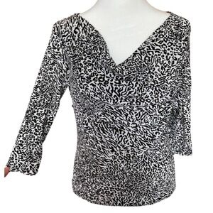 Charter Club Petite animal print blouse p/p